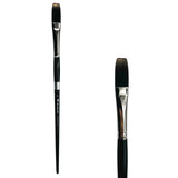 Trekell Spectrum #8 Long Flat Brush - Long Handle