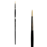 Trekell Hog Bristle #2 Round Brush - Long Handle