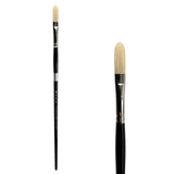 Trekell Hog Bristle Long Handle Artist Brush - Size #4 Long Filbert