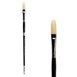 Trekell Hog Bristle Long Handle Artist Brush - Size #6 Long Filbert