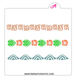Bands of Tiki Stencil