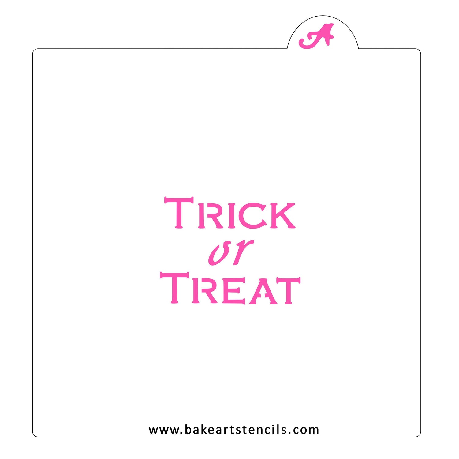 Trick or Treat Cookie Stencil