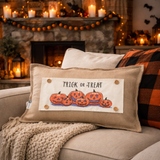 PANEL ONLY: RECTANGLE Halloween October Pumpkins Fall Autumn Jack-o-Lanterns; TRICK OR TREAT