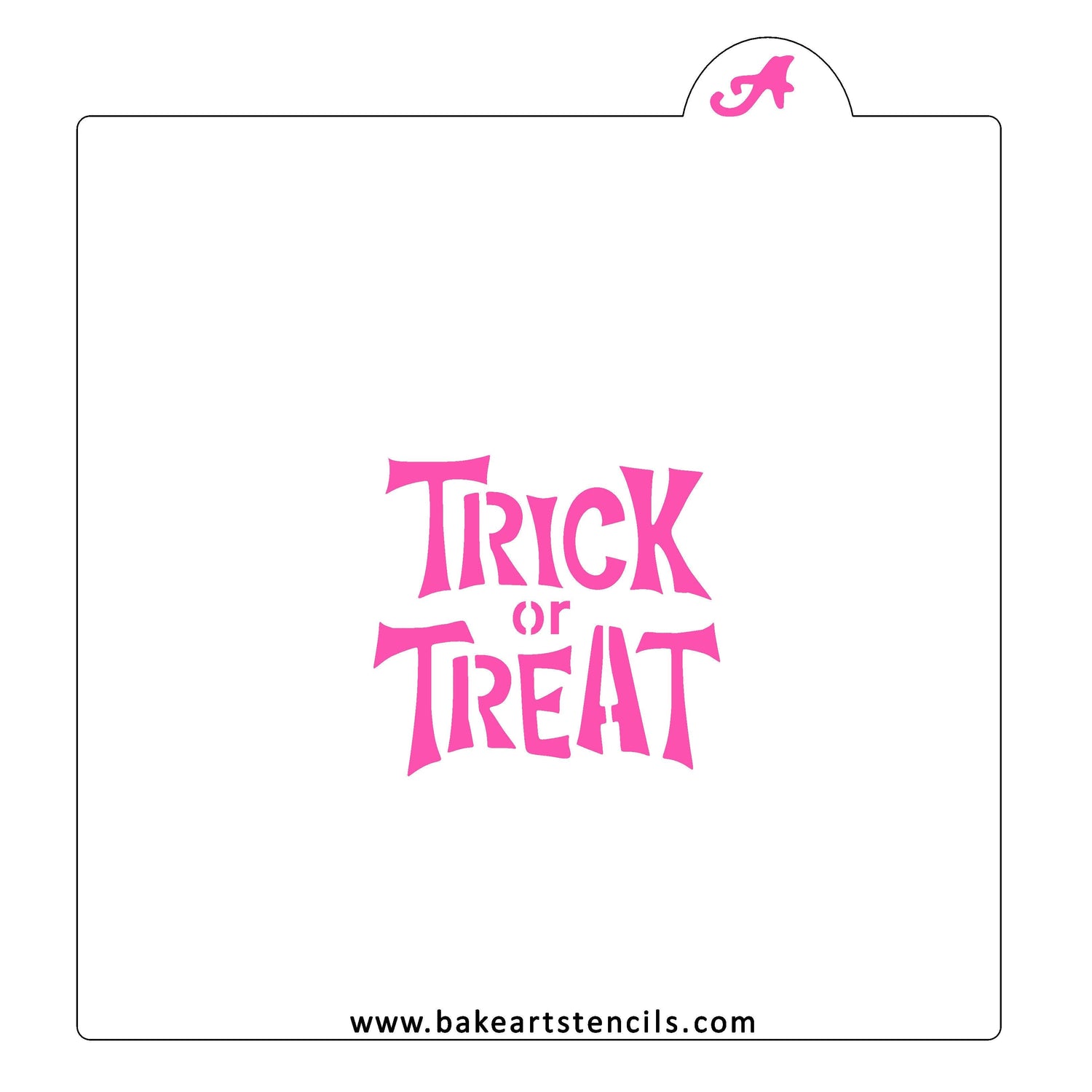 Tricky Trick or Treat Cookie Stencil