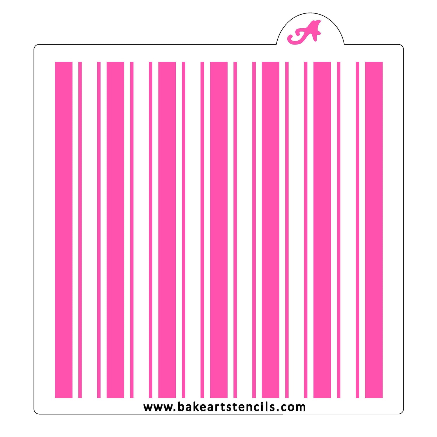 Triple Stripes Cookie Stencil