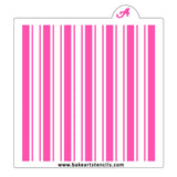 Triple Stripes Cookie Stencil