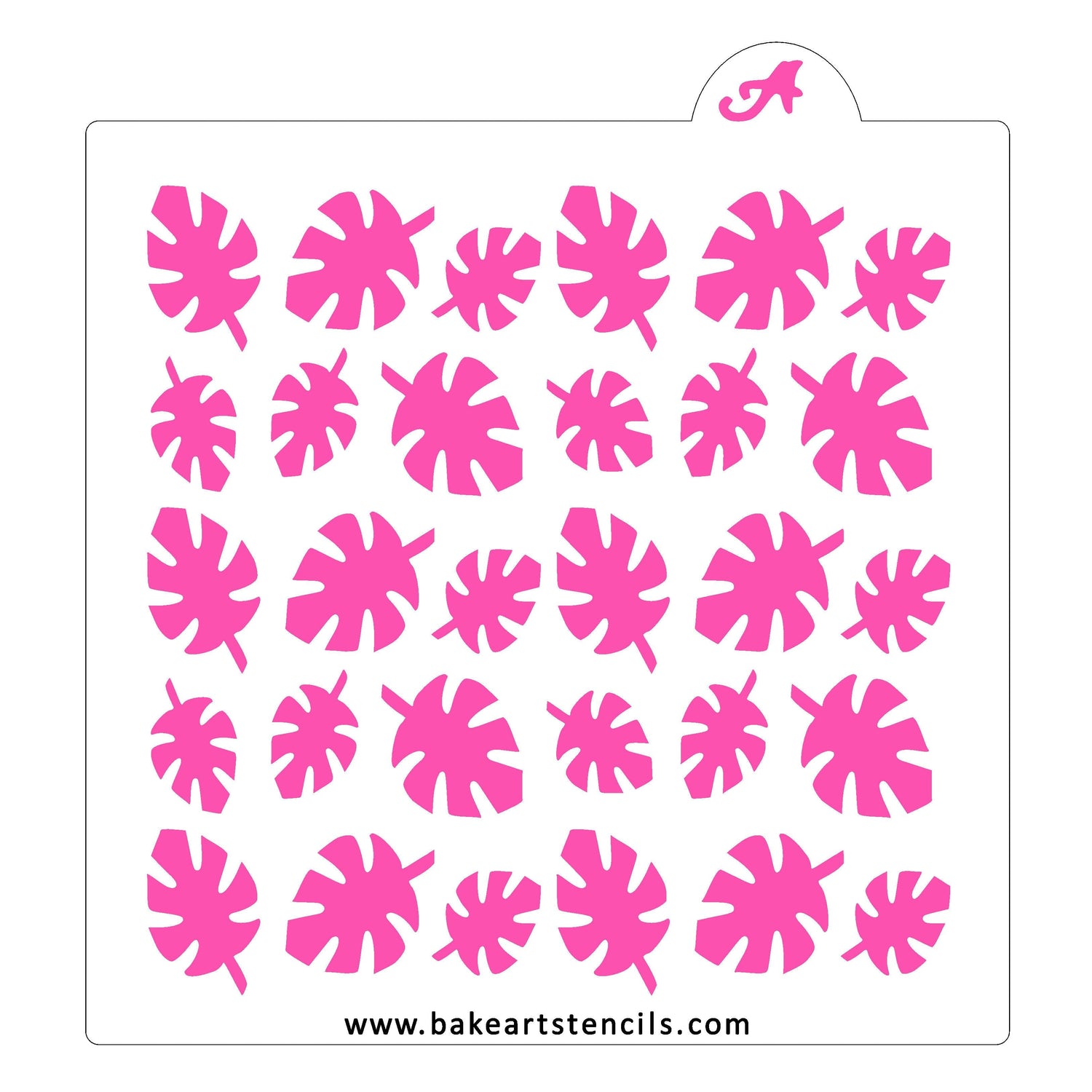 Tropical Leaf Pattern Stencil