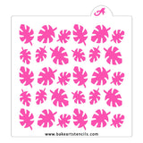 Tropical Leaf Pattern Stencil