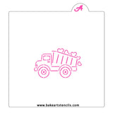 Truck of Hearts PYO Cookie Stencil