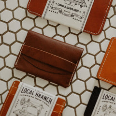 Leather Tuck Wallet - USA Made by The Local Branch, product image 2