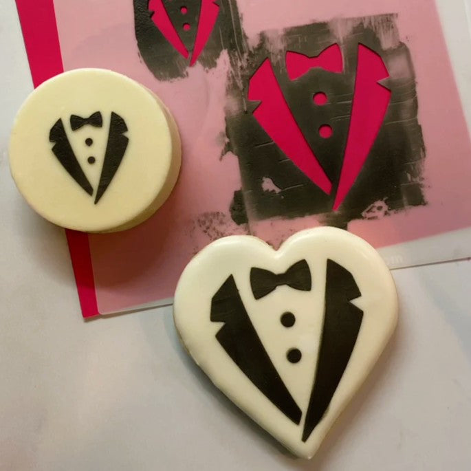 Tuxedo Cookie Stencil