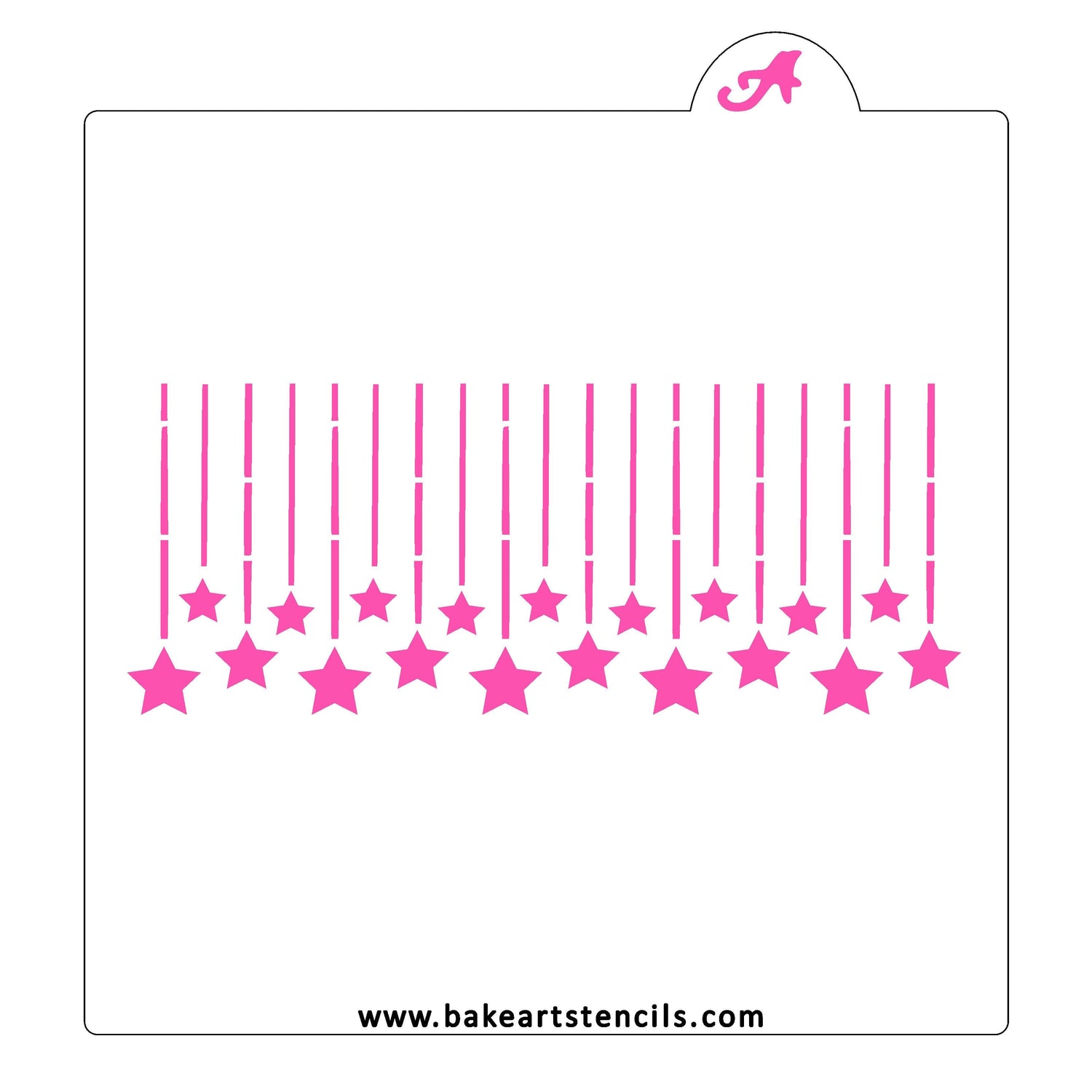 Twinkle Twinkle Stars Cookie Stencil
