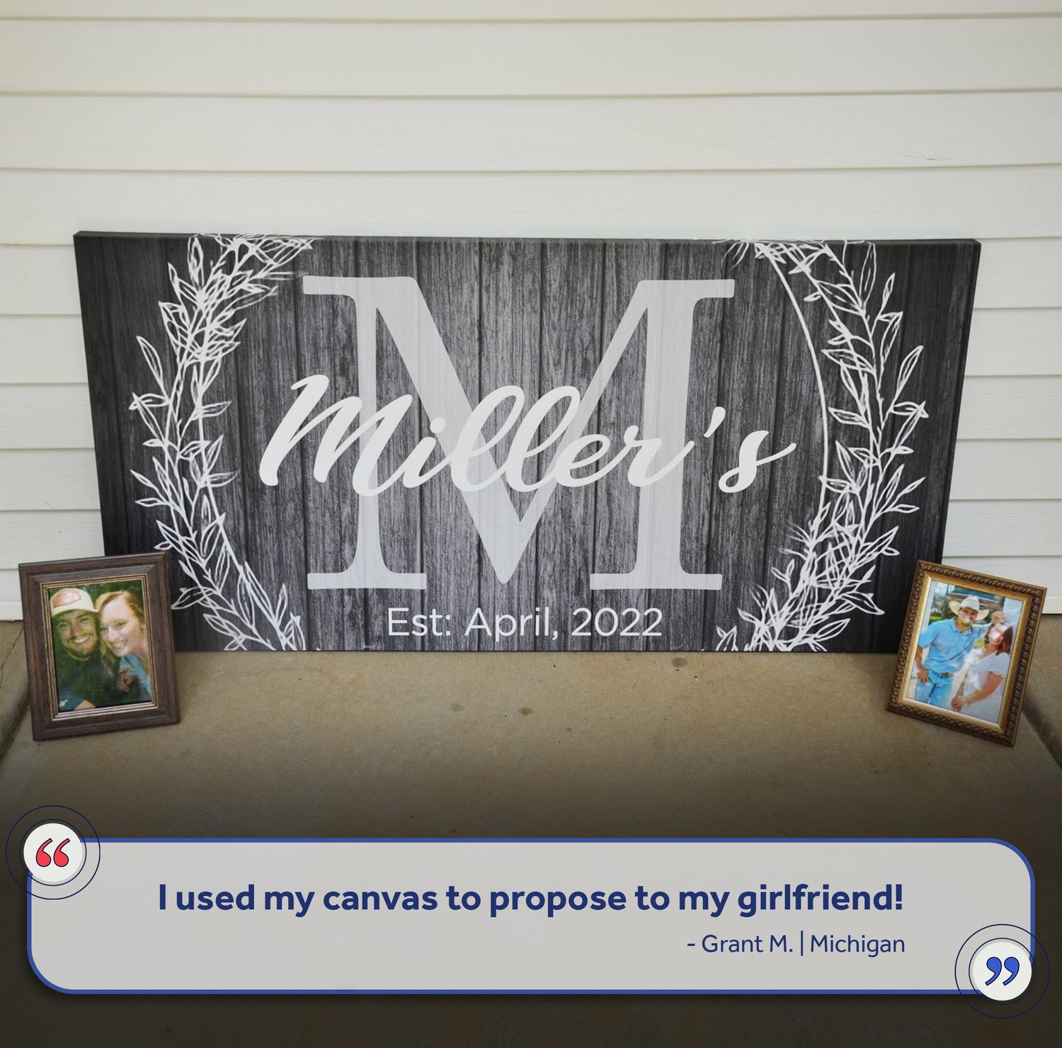 Family Name Sign -  Monogram Sign