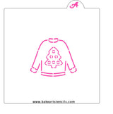 Ugly Christmas Tree Sweater PYO Cookie Stencil