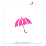 Umbrella Cookie Stencil