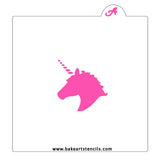 Unicorn Head Cookie Stencil