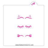 Unicorn Lashes Cookie Stencil