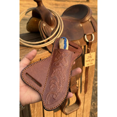 Timberline Damascus Skinner Knife 8" Handmade Wood Handle Damascus Blade by JW SteelCrafts, product image 2