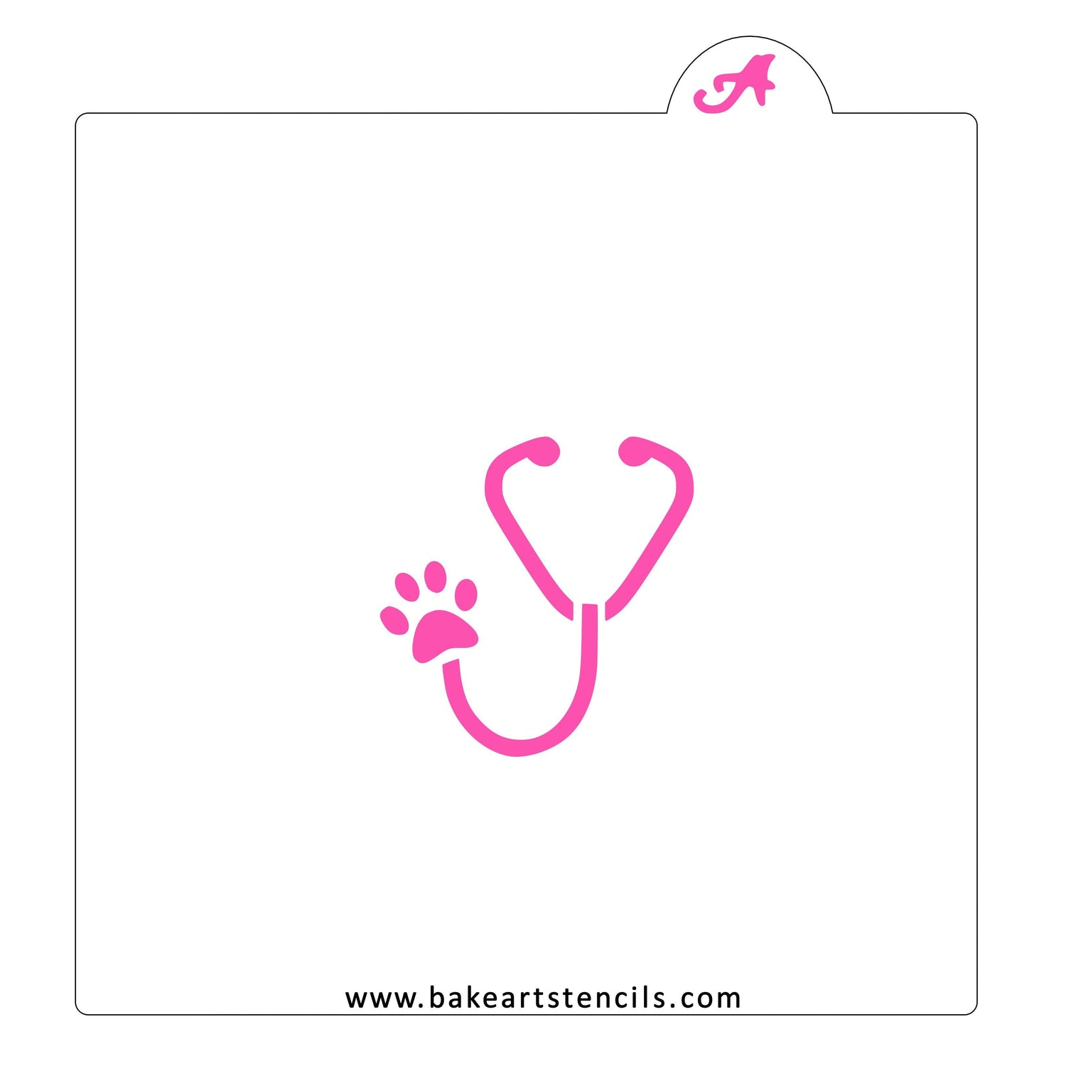 Vet Stethoscope Stencil