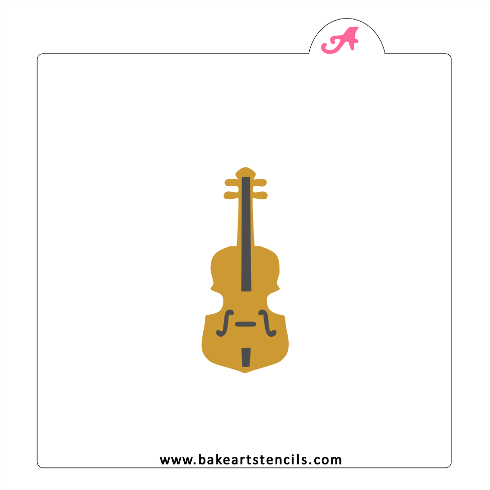 Violin Cookie Stencil