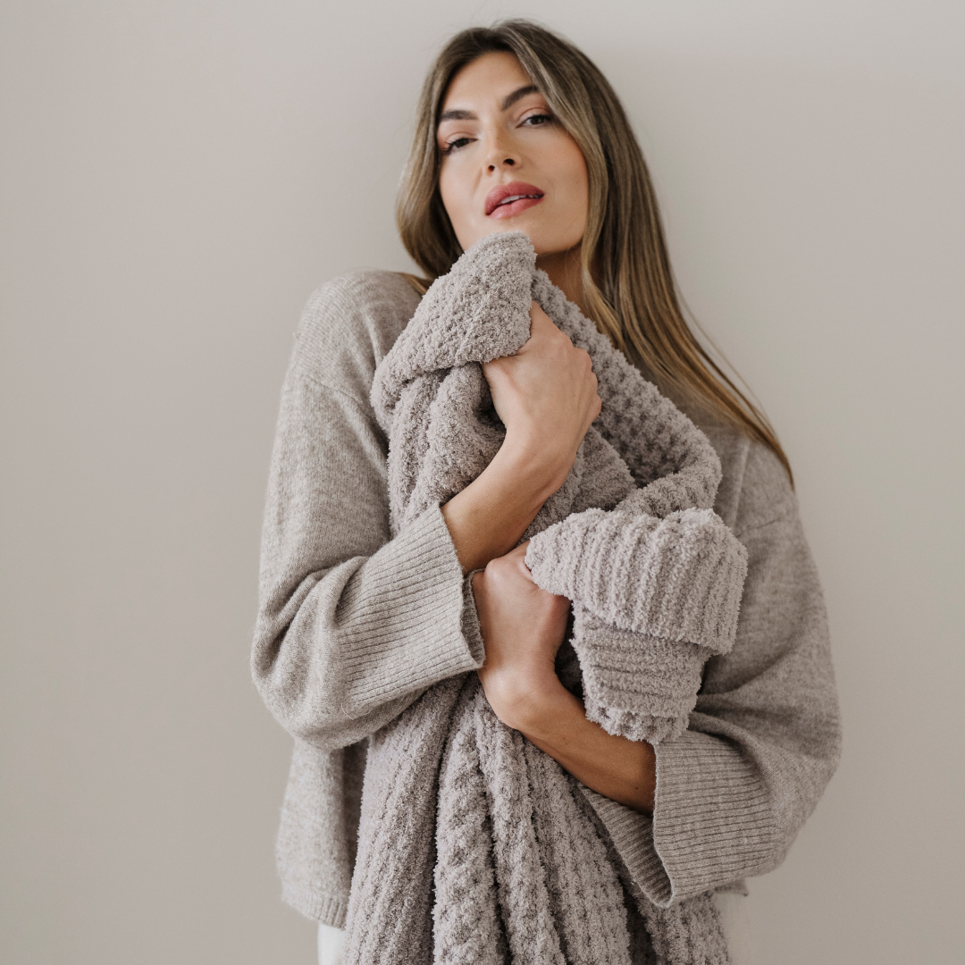 Waffle Knit Throw Blankets by Saranoni, product image 5
