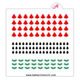 Watermelon Sprinkles Stencil