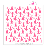 Whimsical Trees Pattern Stencil