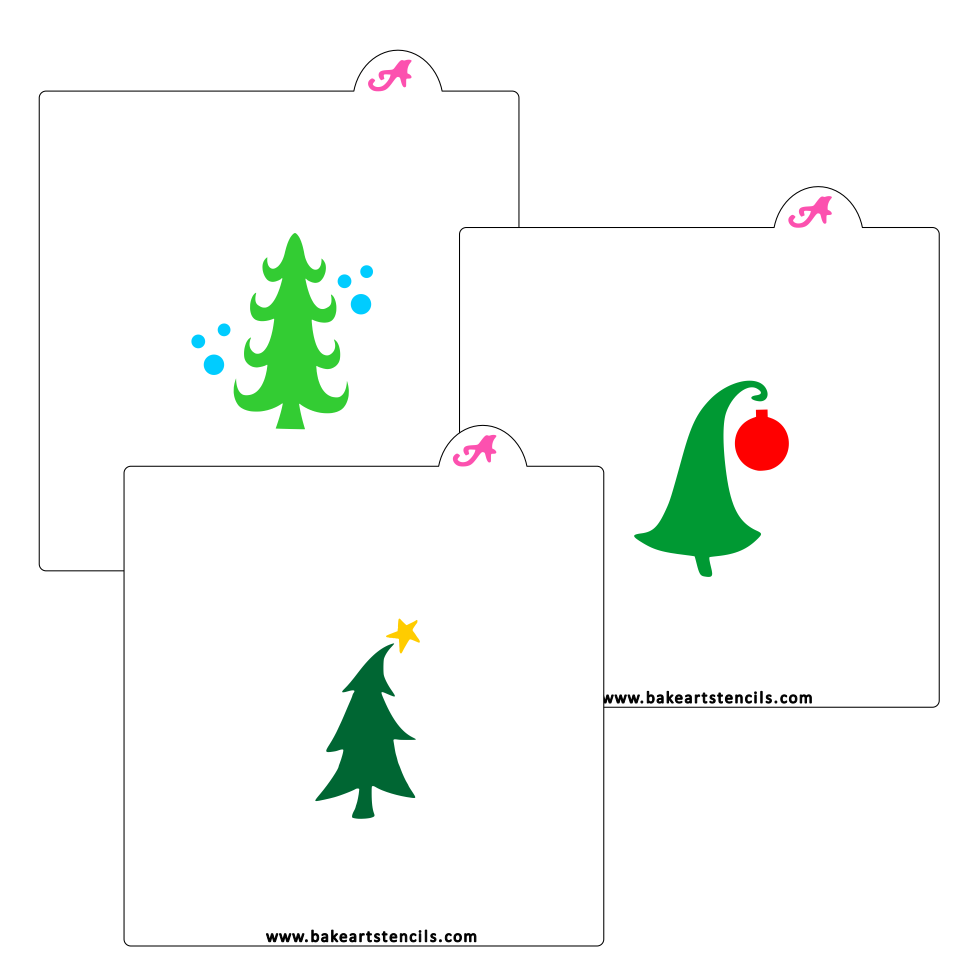Whimsy Trees Cookie Stencil