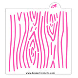 Wide Wood Grain Cookie Stencil