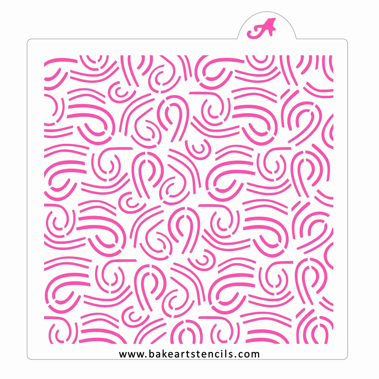 Windy Sky Pattern Cookie Stencil