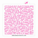 Windy Sky Pattern Cookie Stencil