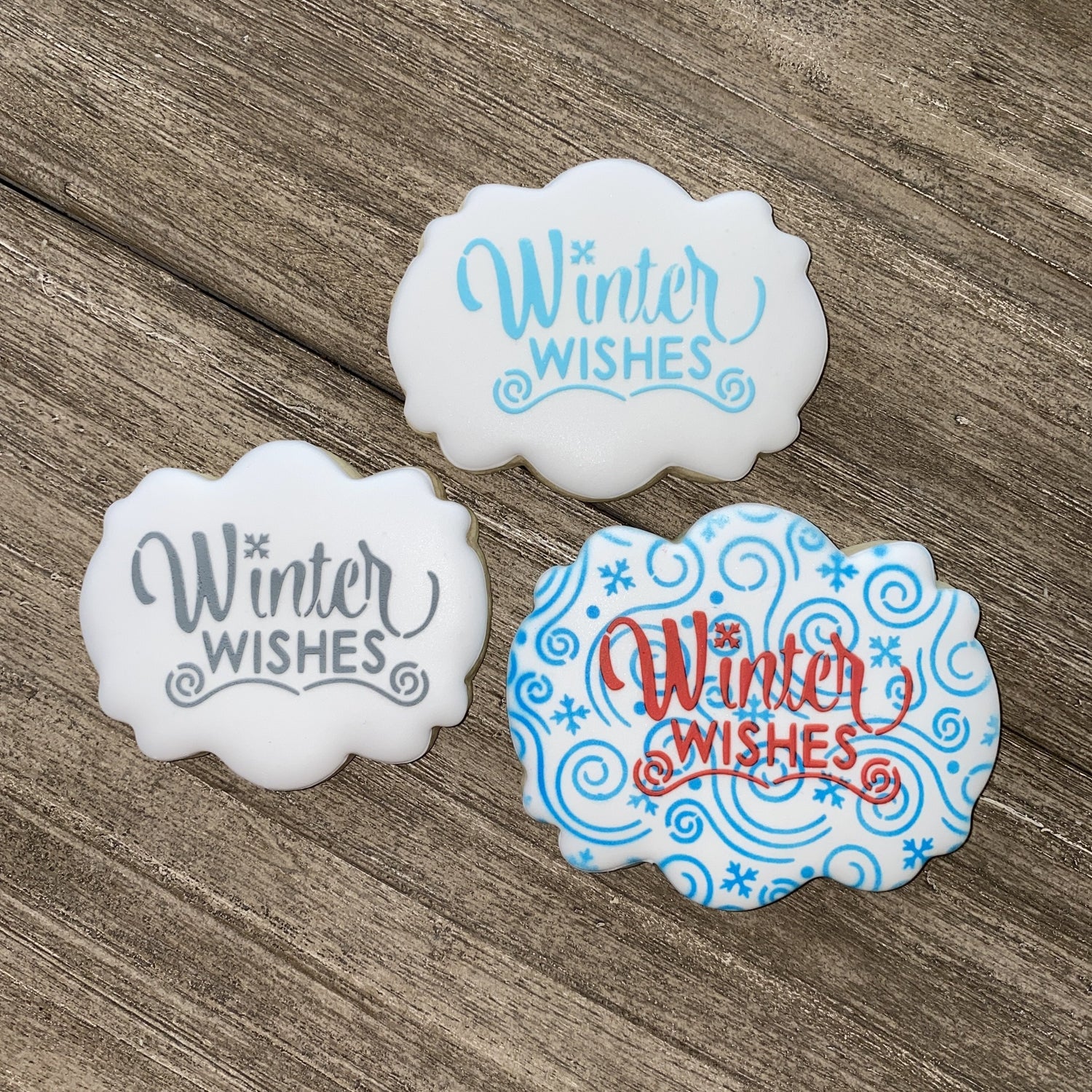 Windy Winter Pattern Stencil