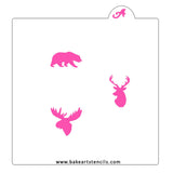 Winter Animals Oreo Stencil