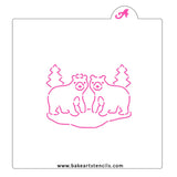 Winter Bears PYO Cookie Stencil