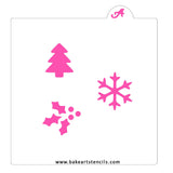 Winter Season Oreo Stencil