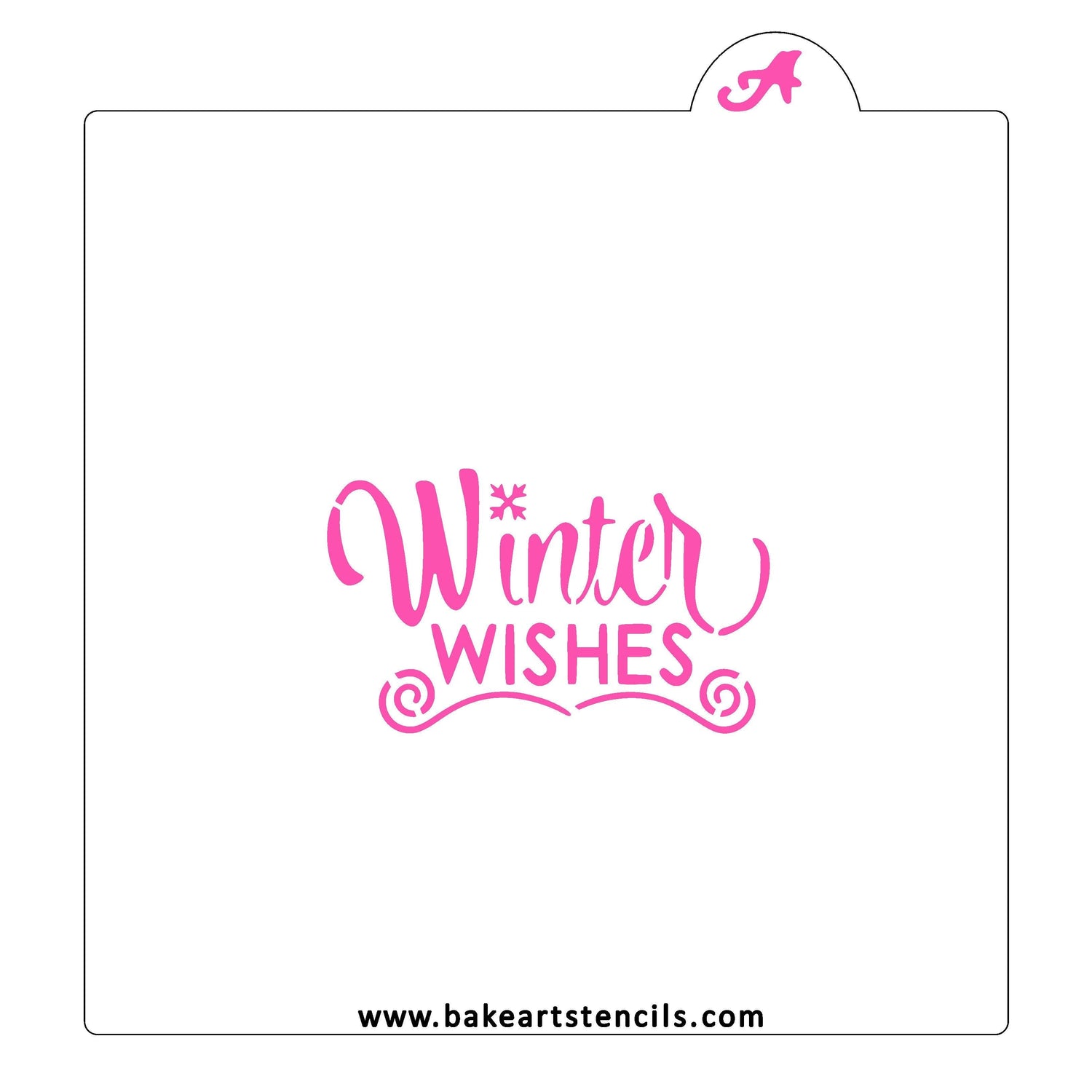Winter Wishes Stencil