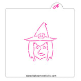 Witch Face PYO Cookie Stencil