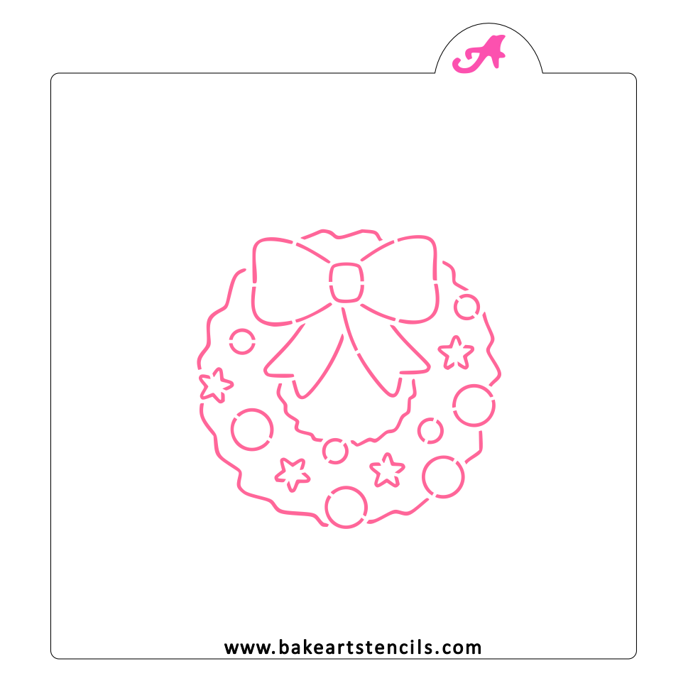 Wreath PYO Cookie Stencil