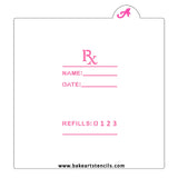 Write A Prescription Cookie Stencil