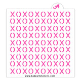 XOXO Pattern Stencil
