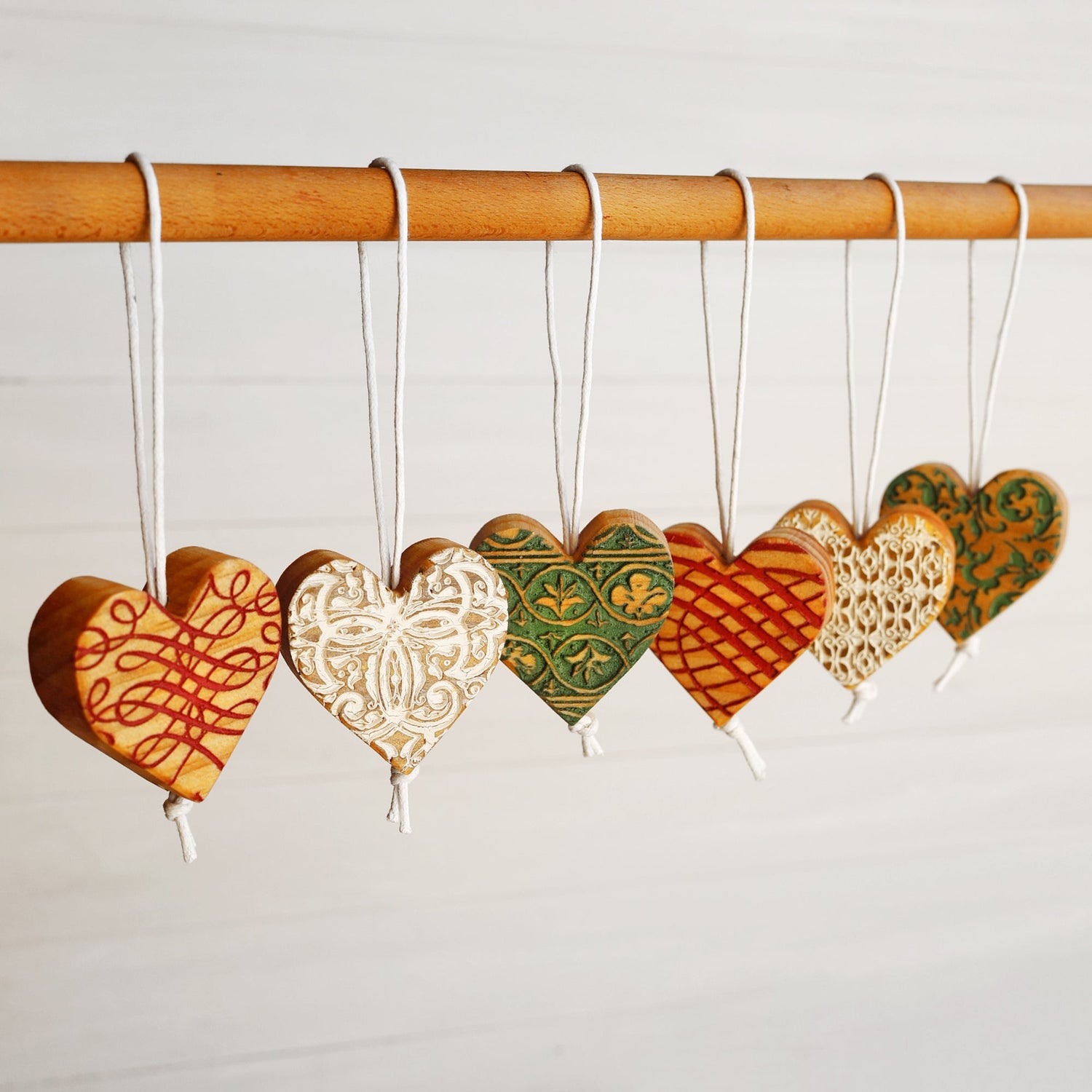 Engraved Heart Ornaments