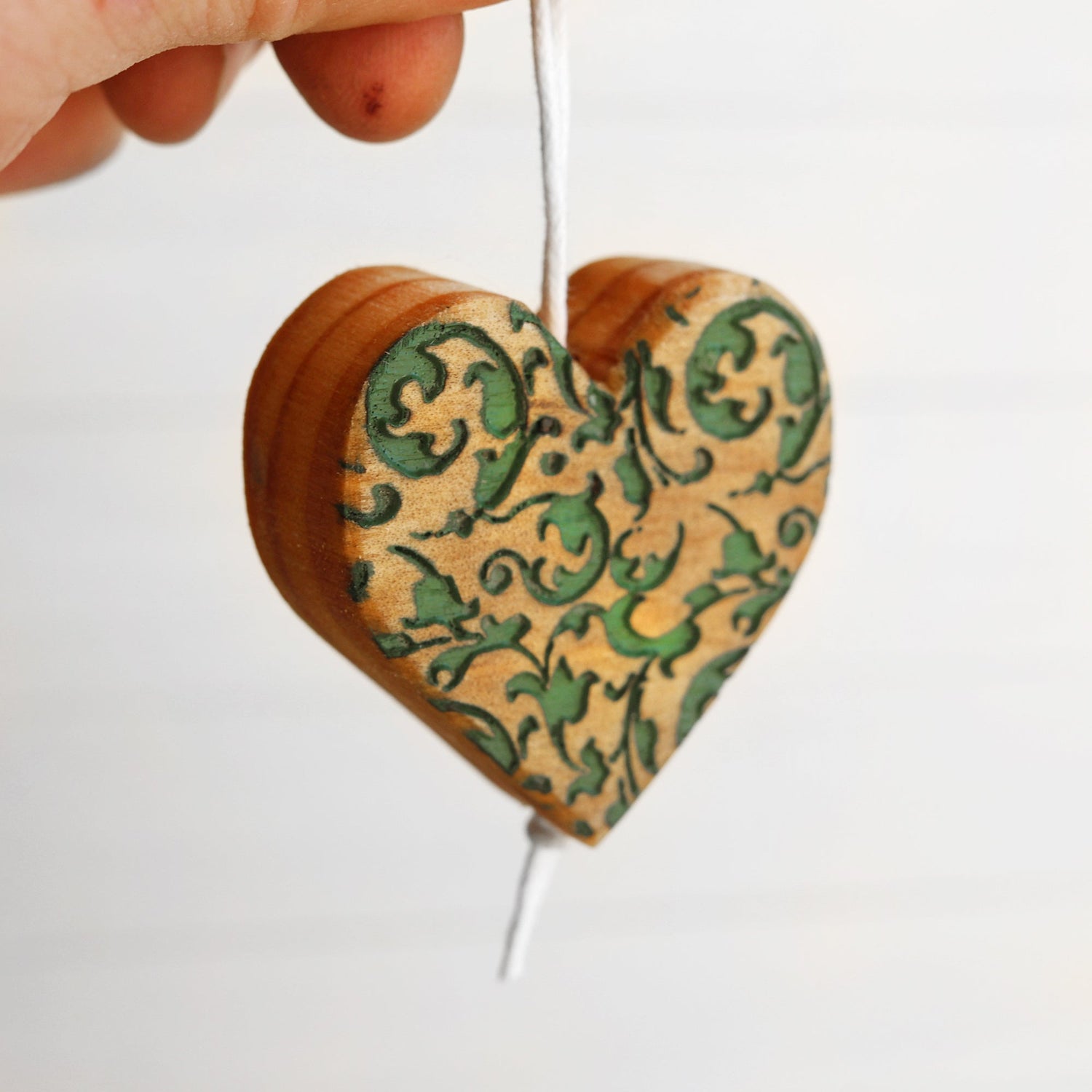Engraved Heart Ornaments