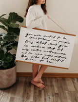 Horizontal Poster "You were created"