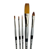 Trekell MIDZ Acrylic 5 Piece Brush Set
