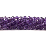 Amethyst Faceted Rounds Beads 14 inch 97 beads