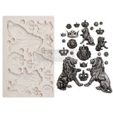 Finnabair Moulds - Regal Lions - 1 pc, 5"x8"x8mm Copyright #VAu001506961