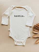 Bestie Organic Cotton Baby Bodysuit Long Sleeve by Tenth & Pine, product image 2