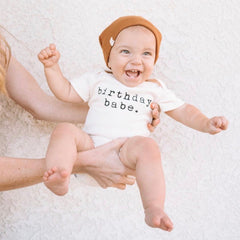 Birthday Babe Organic Baby Bodysuit by Tenth & Pine, product image 4