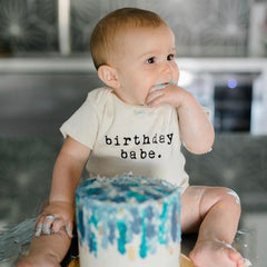 Birthday Babe Organic Baby Bodysuit by Tenth & Pine, product image 5