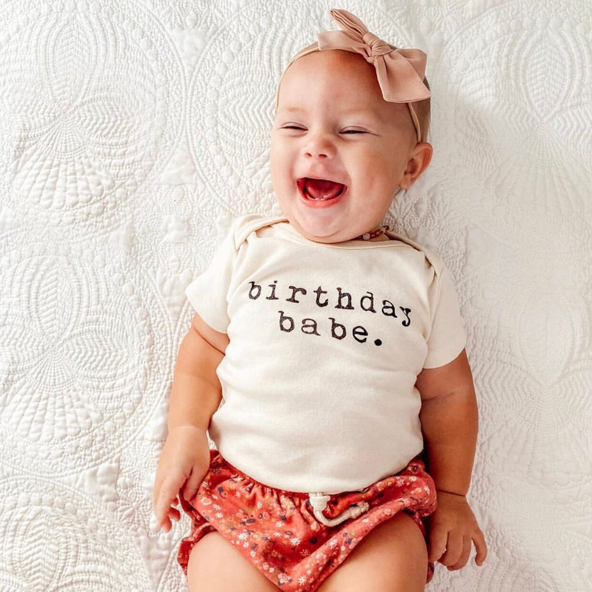 Birthday Babe Organic Baby Bodysuit by Tenth & Pine, product image 3